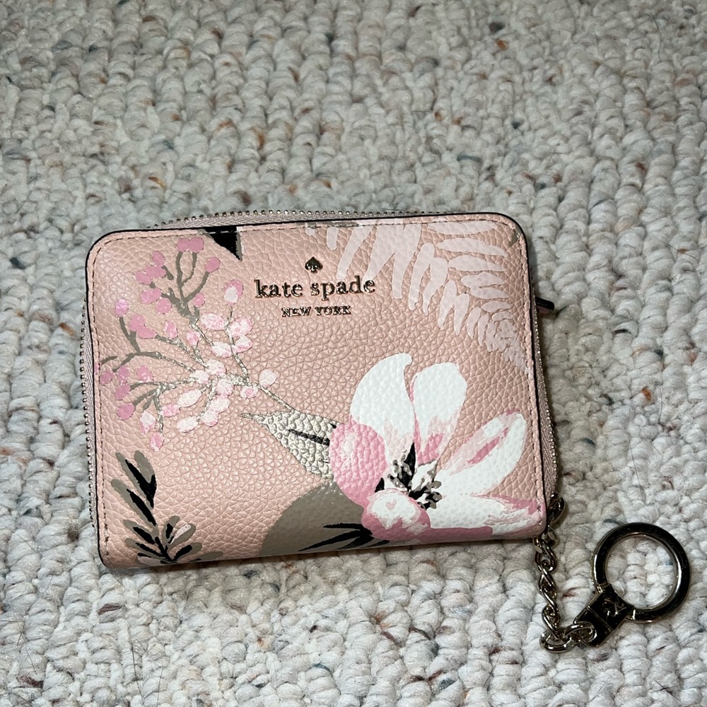 Kate Spade New York | Pink Briar Lane Botanical Leather Dani Wallet